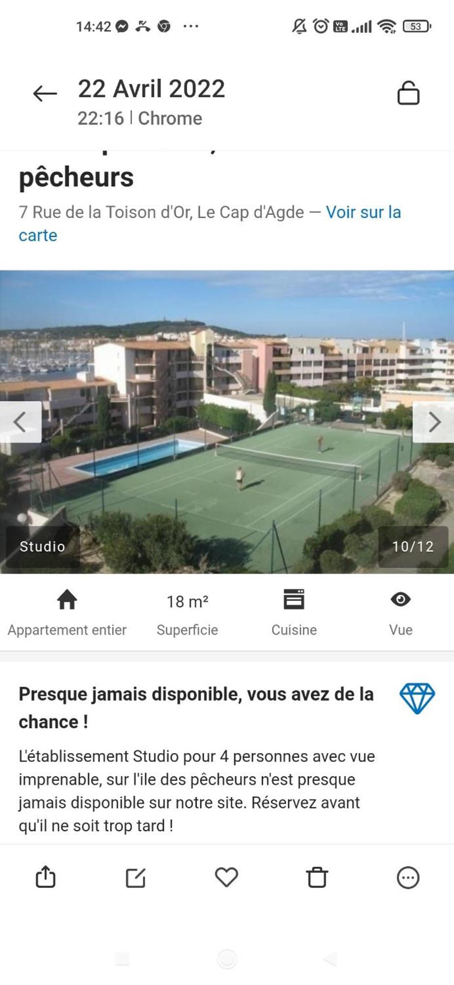 Studio Cabine Ile Des Pecheurs Cap D'Agde Tennis Εξωτερικό φωτογραφία